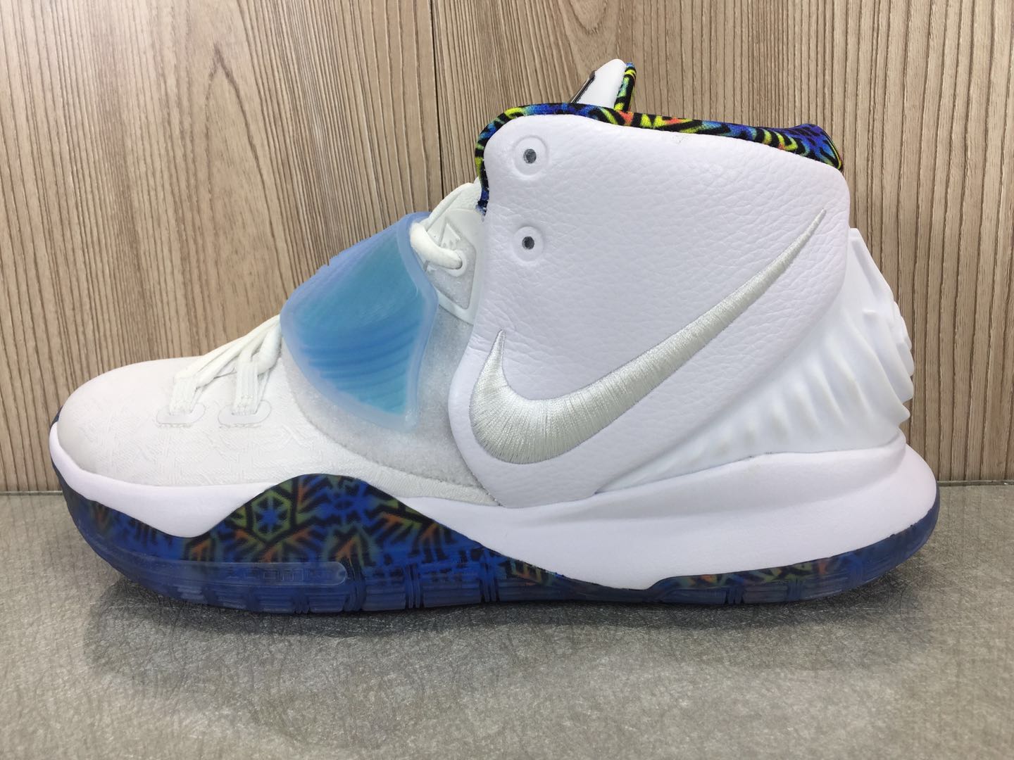 2020 Nike Kyrie Irving 6 White Colorful Blue Shoes For Women